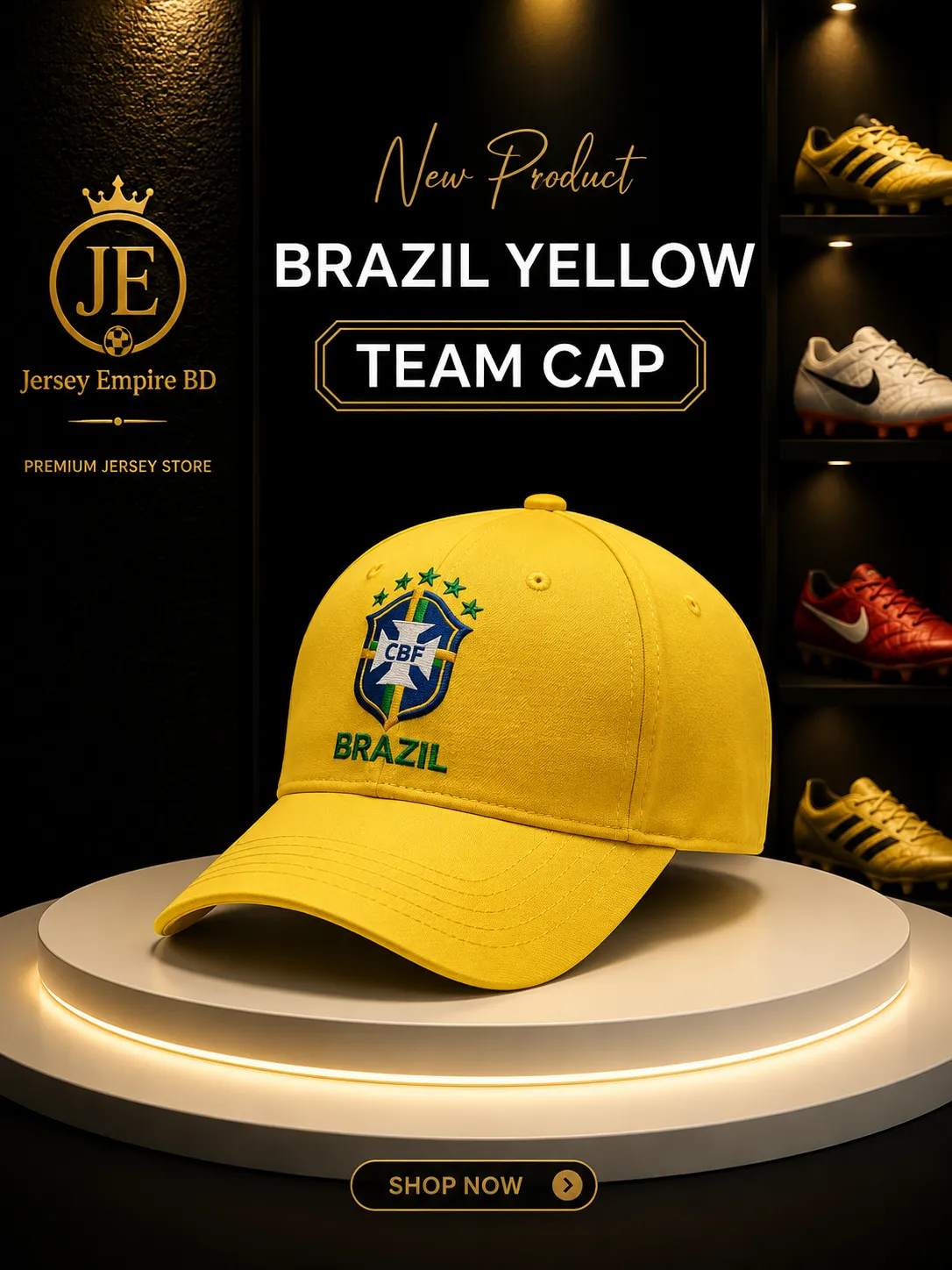 Brazil Yellow Team Cap