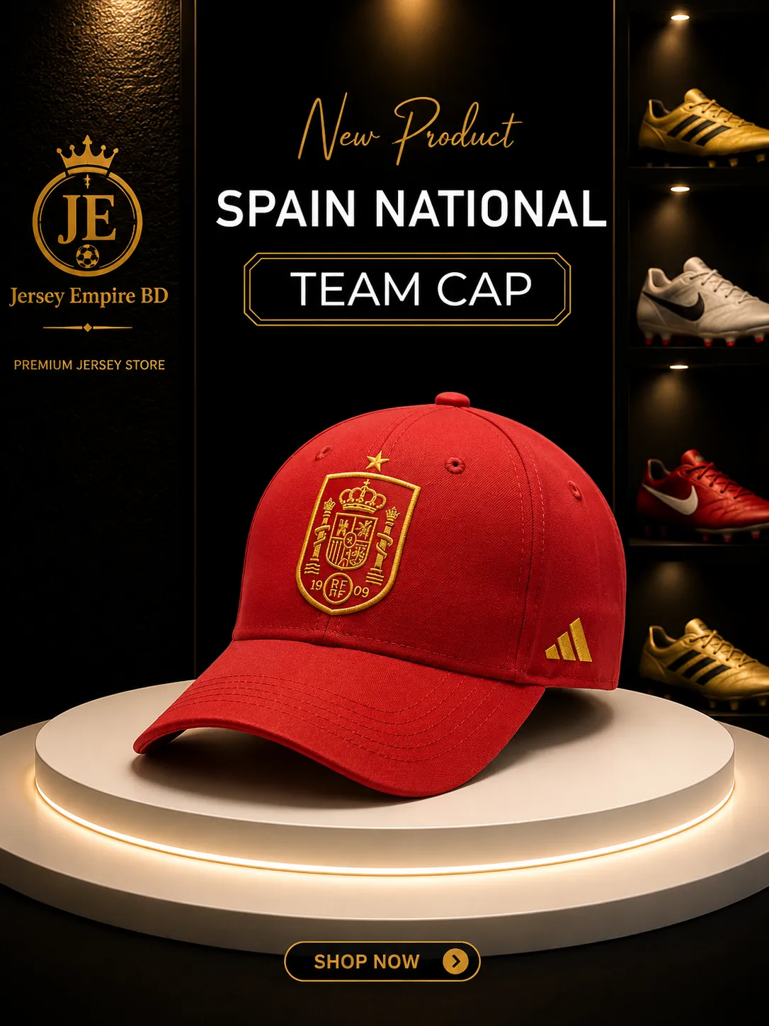 SPAIN RED - EMBROIDERED CAP