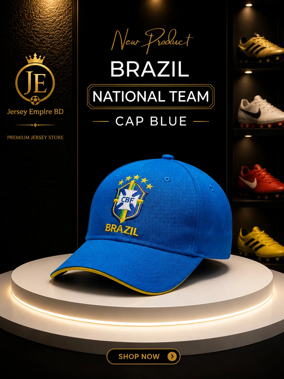 BRAZIL BLUE - EMBROIDERED CAP